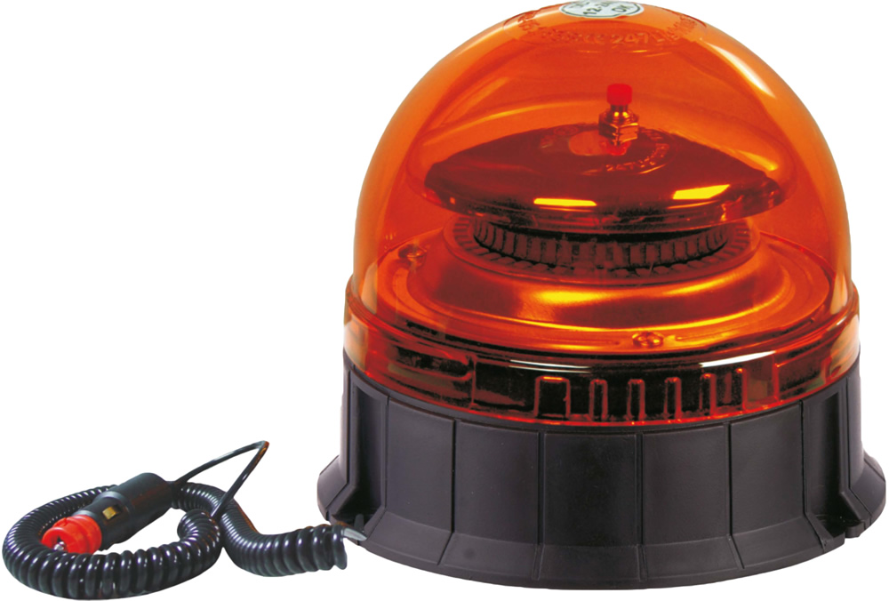 R10 R65 FLEXI DIN Mount Multifunction Amber LED Beacon - 12/24V